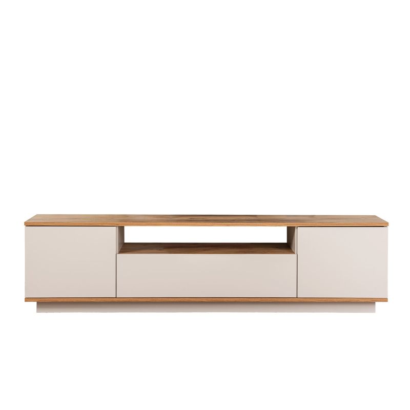 Casa si Gradina - Mobilier - Comode si corpuri - Comode - Comoda tv, Hanah Home, pal melaminat, casmir si pin atlantic, 180x44.6x44.5 cm - Infinity.ro