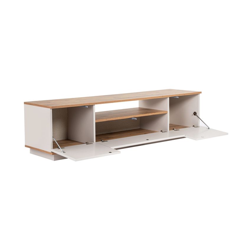 Casa si Gradina - Mobilier - Comode si corpuri - Comode - Comoda tv, Hanah Home, pal melaminat, casmir si pin atlantic, 180x44.6x44.5 cm - Infinity.ro