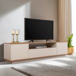 Casa si Gradina - Mobilier - Comode si corpuri - Comode - Comoda tv, Hanah Home, pal melaminat, casmir si pin atlantic, 180x44.6x44.5 cm - Infinity.ro