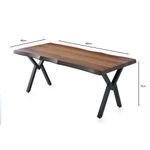 Casa si Gradina - Mobilier - Mese si birouri - Mese bucatarie si dining - Masa dining, Hanah Home, mdf, nuc, 180x80x75 cm - Infinity.ro