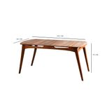 Casa si Gradina - Mobilier - Seturi de mobilier - Seturi mese si scaune - Set masa si scaune, Hanah Home, lemn de carpen si mdf, nuc si crem, masa 160x80x75 cm, 4 scaune 47x45x92 cm - Infinity.ro