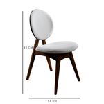 Casa si Gradina - Mobilier - Seturi de mobilier - Seturi mese si scaune - Set masa si scaune, Hanah Home, lemn de carpen si mdf, nuc si crem, masa 160x80x75 cm, 4 scaune 47x45x92 cm - Infinity.ro