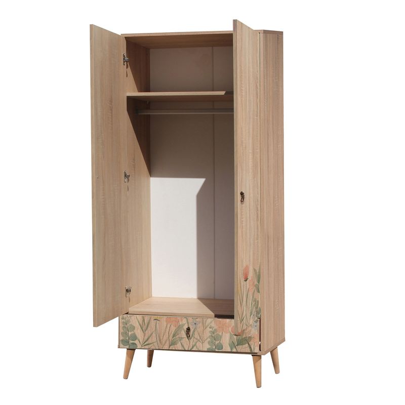 Casa si Gradina - Mobilier - Dulapuri si sifoniere - Sifoniere - Sifonier, Hanah Home, pal melaminat, multicolor, 80x45x190 cm, 863SPH4247 - Infinity.ro