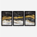 Casa si Gradina - Decoratiuni - Tablouri - Tablou decorativ cu rama, Wallxpert, mdf, multicolor, 35x45 cm (3 bucati) - Infinity.ro