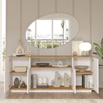 Casa si Gradina - Mobilier - Seturi de mobilier - Seturi living - Set mobilier living, Hanah Home, pal melaminat, pin atlantic alb - Infinity.ro