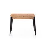 Casa si Gradina - Mobilier - Mese si birouri - Mese bucatarie si dining - Masa extensibila, Hanah Home, PAL melaminat, pin atlantic, 100x60x75 cm - Infinity.ro