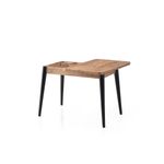 Casa si Gradina - Mobilier - Mese si birouri - Mese bucatarie si dining - Masa extensibila, Hanah Home, PAL melaminat, pin atlantic, 100x60x75 cm - Infinity.ro