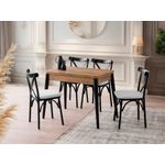 Casa si Gradina - Mobilier - Mese si birouri - Mese bucatarie si dining - Masa extensibila, Hanah Home, PAL melaminat, pin atlantic, 100x60x75 cm - Infinity.ro