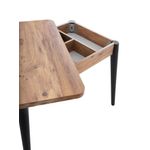 Casa si Gradina - Mobilier - Mese si birouri - Mese bucatarie si dining - Masa extensibila, Hanah Home, PAL melaminat, pin atlantic, 100x60x75 cm - Infinity.ro