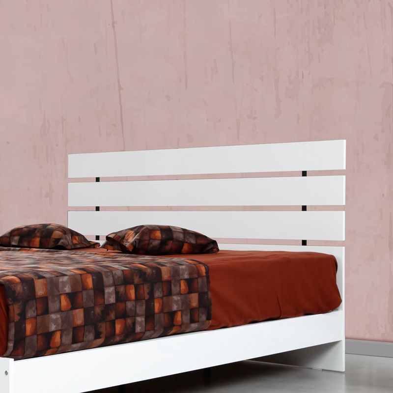 Casa si Gradina - Mobilier - Saltele si somiere - Somiere - Somiera dubla, Hanah Home, panou de particule cu melamina, alb, 185x205x100 cm - Infinity.ro
