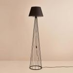 Casa si Gradina - Corpuri si surse de iluminat - Veioze si lampi - Lampadare - Lampadar, Opviq, metal, negru, 144 cm, 780SGN3539 - Infinity.ro