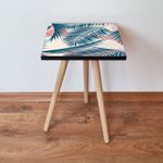 Casa si Gradina - Mobilier - Mese si birouri - Masute de cafea - Masuta de cafea, Hanah Home, mdf, albastru roz crem, 35x35x42 cm - Infinity.ro