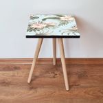 Casa si Gradina - Mobilier - Mese si birouri - Mese living - Masa laterala, Hanah Home, mdf, albastru, 35x35x42 cm, 481LNA1804 - Infinity.ro