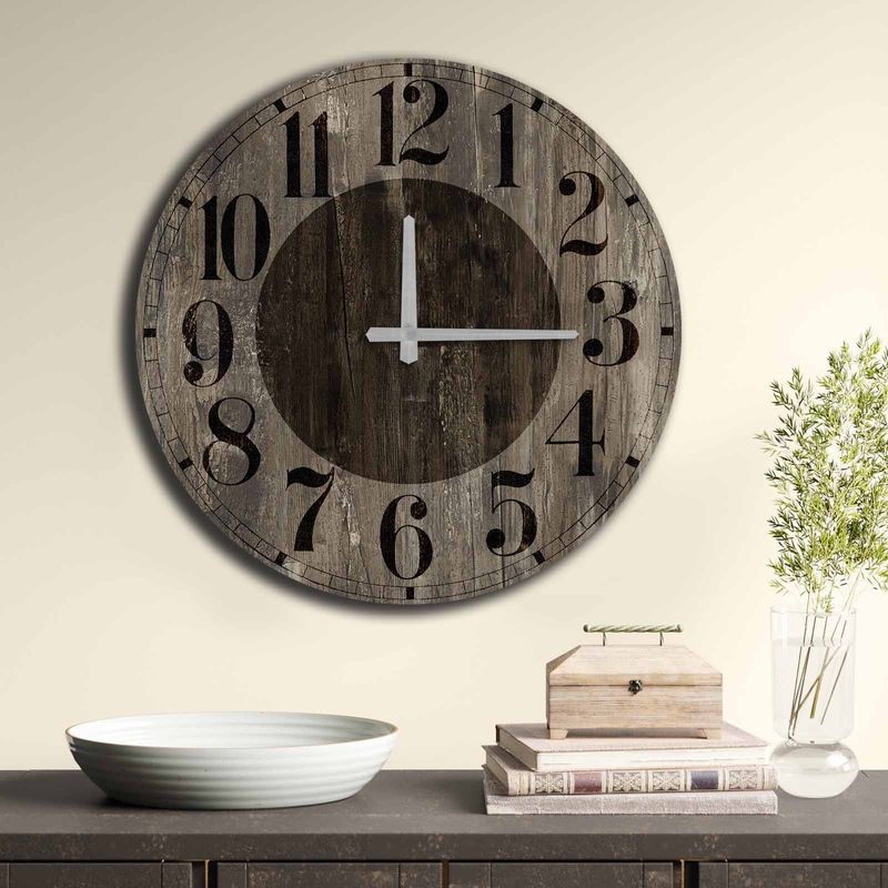 Casa si Gradina - Decoratiuni - Ceasuri - Ceas decorativ, Wallxpert, mdf, multicolor, 50 cm, 238HMA6259 - Infinity.ro