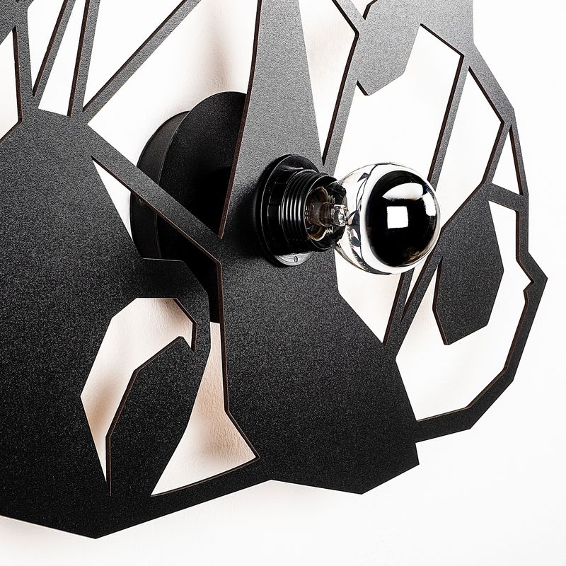 Casa si Gradina - Corpuri si surse de iluminat - Plafoniere, aplice si spoturi - Aplica de perete, Opviq, mdf si metal, negru, 52x12x32 cm - Infinity.ro