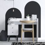 Casa si Gradina - Mobilier - Mese si birouri - Birouri - Birou de studiu, Hanah Home, pal melaminat, alb, 100x45x80 cm - Infinity.ro