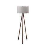 Casa si Gradina - Corpuri si surse de iluminat - Veioze si lampi - Lampadare - Lampadar, Opviq, mdf, gri, 140 cm, diametru abajur 38 cm - Infinity.ro