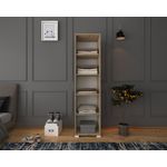 Casa si Gradina - Mobilier - Dulapuri si sifoniere - Sifoniere - Sifonier, Hanah Home, pal melaminat, nuc deschis si alb, 40x45x183 cm - Infinity.ro