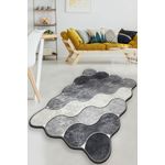 Casa si Gradina - Textile si covoare - Covoare - Covoare casa - Covor, Conceptum Hypnose, gri inchis, gri, alb, 100x160 cm, 100% poliester, antiderapant - Infinity.ro