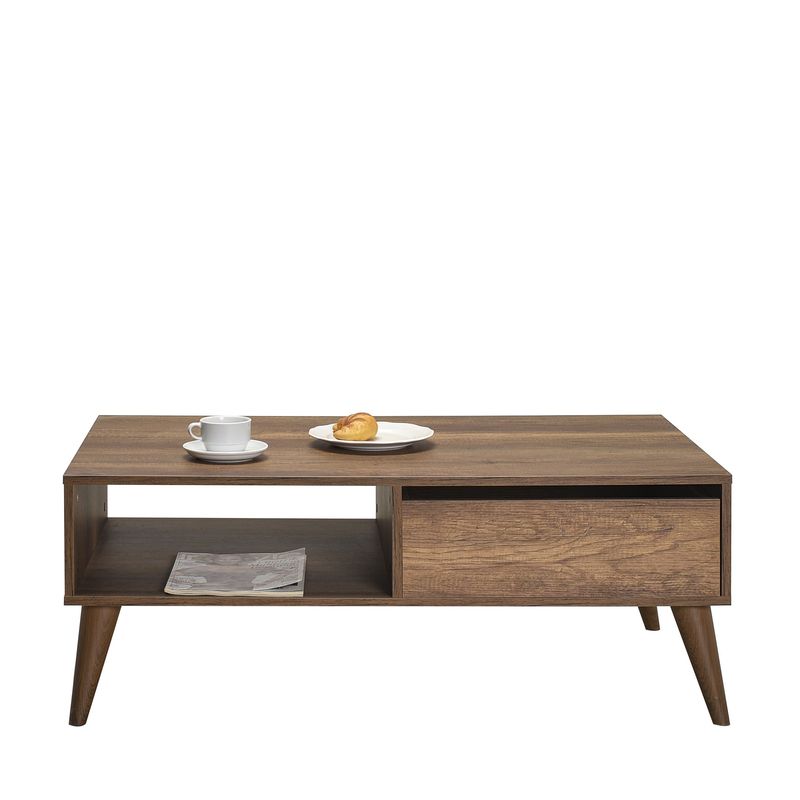Casa si Gradina - Mobilier - Mese si birouri - Masute de cafea - Masuta de cafea, Hanah Home, pal melaminat, oslo si nuc, 110x65x42 cm, 479ADR1801 - Infinity.ro