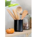 Casa si Gradina - Bucatarie si vesela - Organizare si depozitare bucatarie - Suporturi tacamuri si vase - Suport tacamuri, Hermia, metal galvanizat, negru, 10x10x13 cm - Infinity.ro