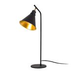 Casa si Gradina - Corpuri si surse de iluminat - Veioze si lampi - Veioze - Veioza, Opviq, metal, negru auriu, 28x50 cm - Infinity.ro
