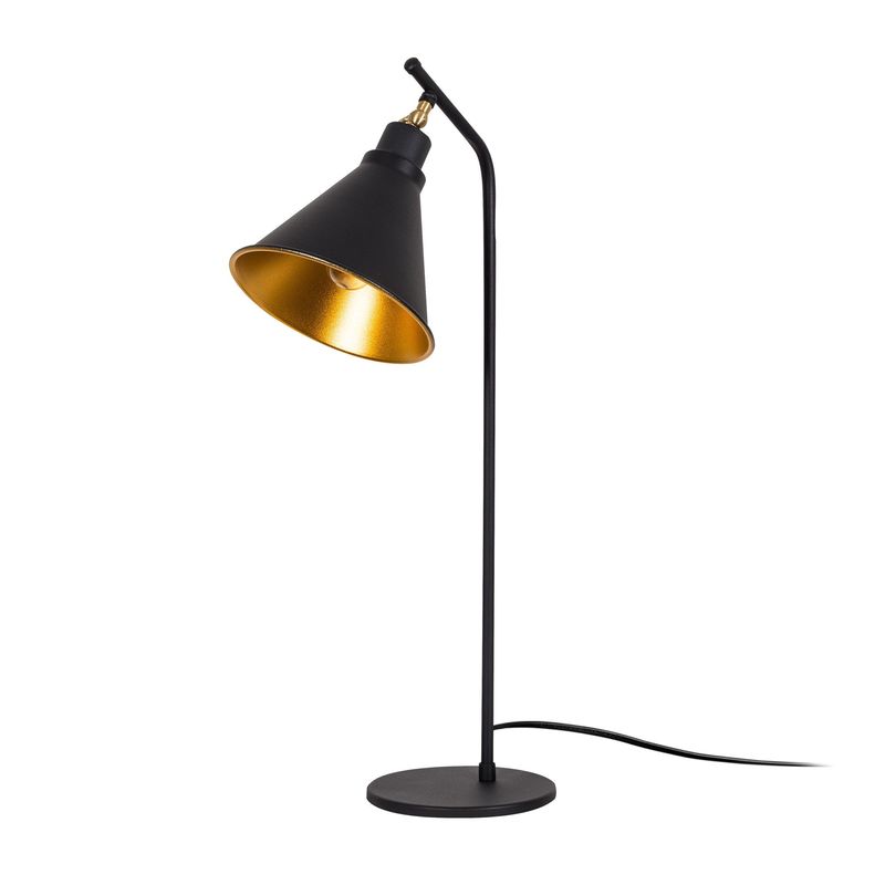 Casa si Gradina - Corpuri si surse de iluminat - Veioze si lampi - Veioze - Veioza, Opviq, metal, negru auriu, 28x50 cm - Infinity.ro