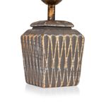 Casa si Gradina - Corpuri si surse de iluminat - Veioze si lampi - Veioze - Veioza, Opviq, metal, antracit si auriu, 13x22x39 cm - Infinity.ro