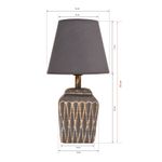 Casa si Gradina - Corpuri si surse de iluminat - Veioze si lampi - Veioze - Veioza, Opviq, metal, antracit si auriu, 13x22x39 cm - Infinity.ro