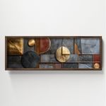 Casa si Gradina - Decoratiuni - Tablouri - Tablou decorativ inramat, Wallxpert, mdf, multicolor, 120x40x3.5 cm, 856EVL1545 - Infinity.ro