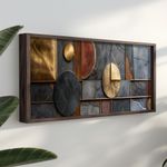 Casa si Gradina - Decoratiuni - Tablouri - Tablou decorativ inramat, Wallxpert, mdf, multicolor, 120x40x3.5 cm, 856EVL1545 - Infinity.ro