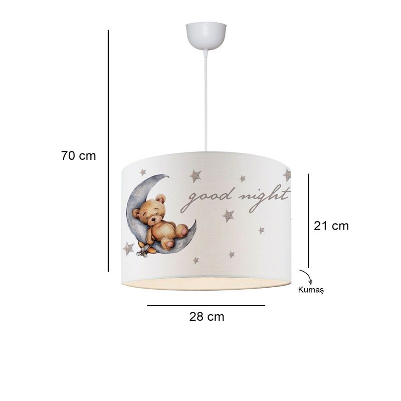 Casa si Gradina - Corpuri si surse de iluminat - Lustre si pendule - Candelabru, Opviq, material textil, multicolor, 30x22x70 cm, 780SGN4671 - Infinity.ro