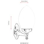 Casa si Gradina - Corpuri si surse de iluminat - Iluminat exterior - Felinare - Aplica de exterior, Opviq, abs, negru, 25x20 cm, 685AVN1338 - Infinity.ro