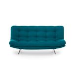 Casa si Gradina - Mobilier - Canapele si coltare - Canapele - Canapea extensibila, Hanah Home, metal, verde petrol, 200x95x105 cm - Infinity.ro