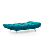 Casa si Gradina - Mobilier - Canapele si coltare - Canapele - Canapea extensibila, Hanah Home, metal, verde petrol, 200x95x105 cm - Infinity.ro