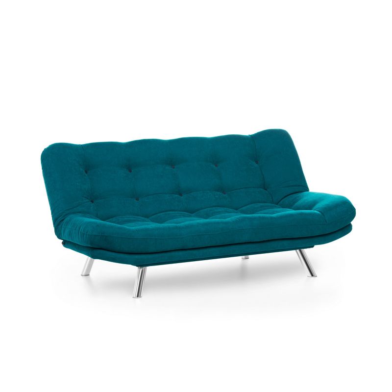 Casa si Gradina - Mobilier - Canapele si coltare - Canapele - Canapea extensibila, Hanah Home, metal, verde petrol, 200x95x105 cm - Infinity.ro