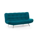 Casa si Gradina - Mobilier - Canapele si coltare - Canapele - Canapea extensibila, Hanah Home, metal, verde petrol, 200x95x105 cm - Infinity.ro