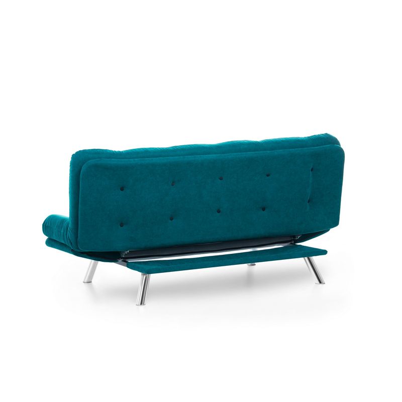 Casa si Gradina - Mobilier - Canapele si coltare - Canapele - Canapea extensibila, Hanah Home, metal, verde petrol, 200x95x105 cm - Infinity.ro
