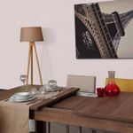 Casa si Gradina - Mobilier - Mese si birouri - Mese bucatarie si dining - Masa extensibila, Hanah Home, pal melaminat, stejar inchis, 78x150x80 cm - Infinity.ro