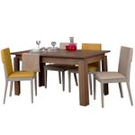 Casa si Gradina - Mobilier - Mese si birouri - Mese bucatarie si dining - Masa extensibila, Hanah Home, pal melaminat, stejar inchis, 78x150x80 cm - Infinity.ro