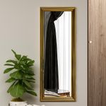 Casa si Gradina - Decoratiuni - Oglinzi - Oglinda decorativa, Hanah Home, mdf, auriu, 40x105x3 cm - Infinity.ro