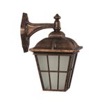 Casa si Gradina - Corpuri si surse de iluminat - Iluminat exterior - Felinare - Felinar de perete exterior, Opviq, abs, maro, 25x20 cm - Infinity.ro