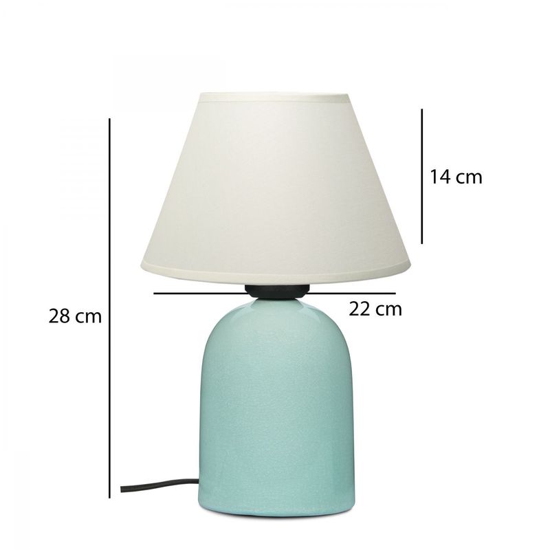 Casa si Gradina - Corpuri si surse de iluminat - Veioze si lampi - Veioze - Veioza, Opviq, ceramica, crem, 28 cm - Infinity.ro