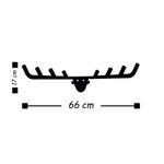 Casa si Gradina - Mobilier - Organizare si depozitare - Cuiere - Cuier de perete, Wallxpert, metal, negru, 66x17 cm - Infinity.ro