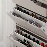 Casa si Gradina - Mobilier - Dulapuri si sifoniere - Dulapuri pantofi - Dulap pantofi, Hanah Home, pal melaminat, mocha deschis, 81.6x29.5x110 cm - Infinity.ro