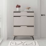 Casa si Gradina - Mobilier - Dulapuri si sifoniere - Dulapuri pantofi - Dulap pantofi, Hanah Home, pal melaminat, mocha deschis, 81.6x29.5x110 cm - Infinity.ro