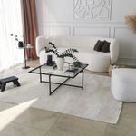 Casa si Gradina - Mobilier - Mese si birouri - Masute de cafea - Masuta de cafea, Hanah Home, sticla securizata, negru, 85x85x35 cm - Infinity.ro