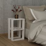 Casa si Gradina - Mobilier - Comode si corpuri - Noptiere - Noptiera, Hanah Home, pal melaminat, alb, 30x30x55 cm - Infinity.ro
