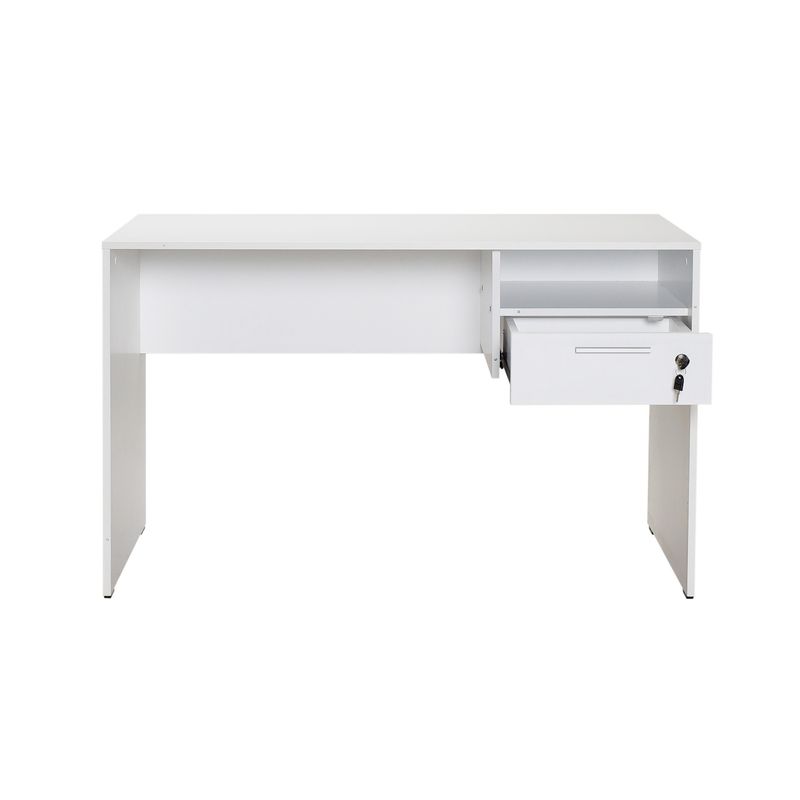 Casa si Gradina - Mobilier - Mese si birouri - Birouri - Birou, Hanah Home, pal melaminat, alb, 120x60x75 cm - Infinity.ro