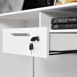 Casa si Gradina - Mobilier - Mese si birouri - Birouri - Birou, Hanah Home, pal melaminat, alb, 120x60x75 cm - Infinity.ro